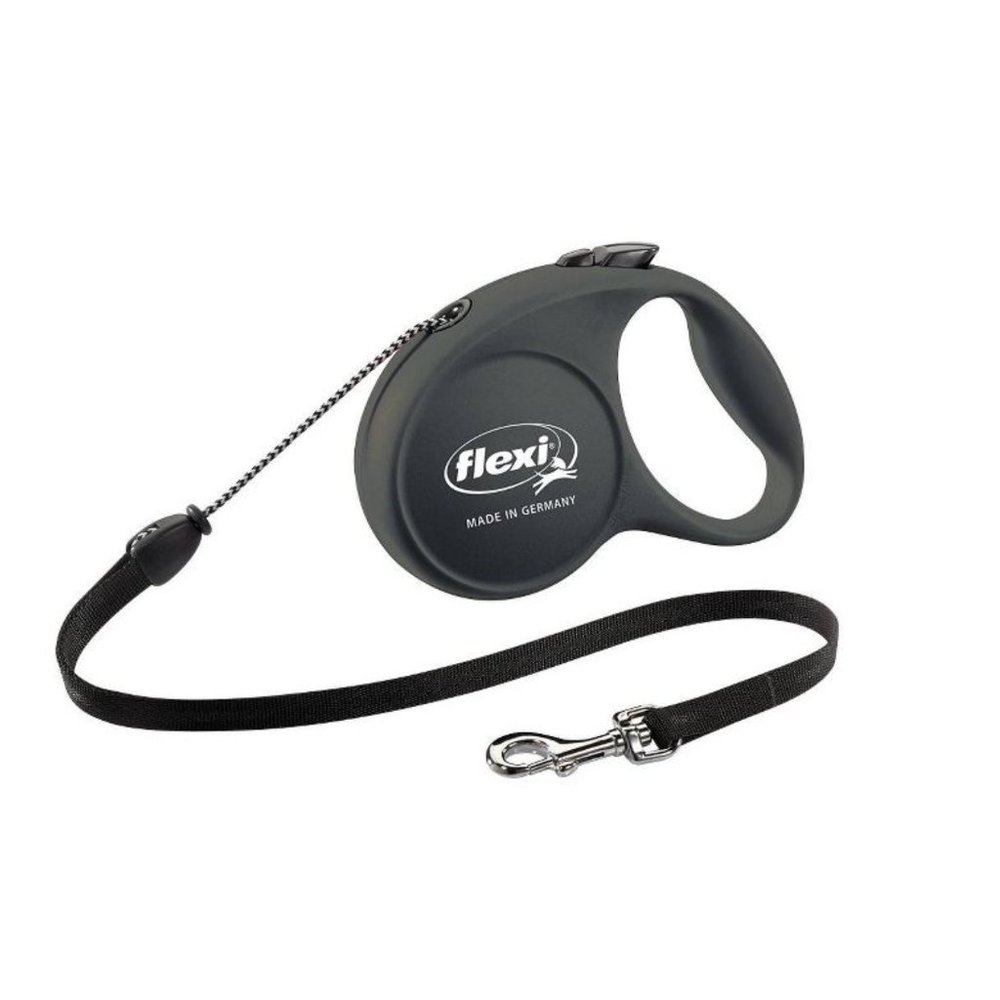 NIB FLEXI New Classic Cord 16ft Retractable Dog Leash in Black